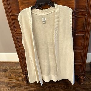 Chico’s knit cream colored vest